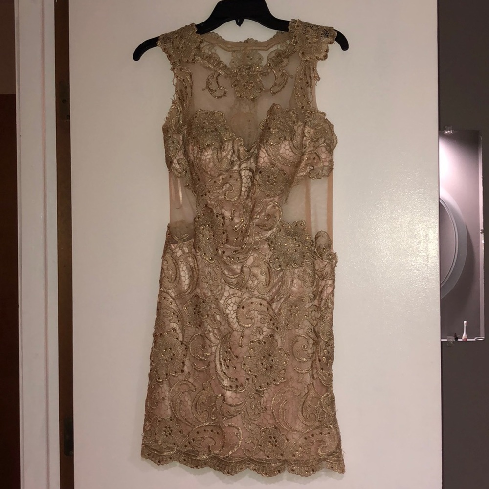 Gold dress
